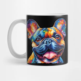 Colorful Frenchie Painting Mug